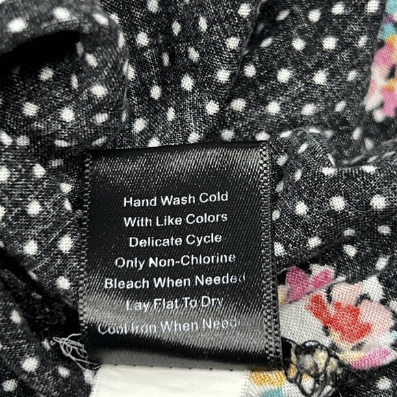 torrid Polka Dot Floral Print High-Low Strappy Summer Dress Smocked Sz 2 - NWOT - Picture 7 of 7